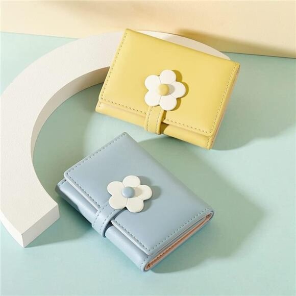 Cute Small Wallet for Girls Women 2-yellow-2 - Picture 2 of 7